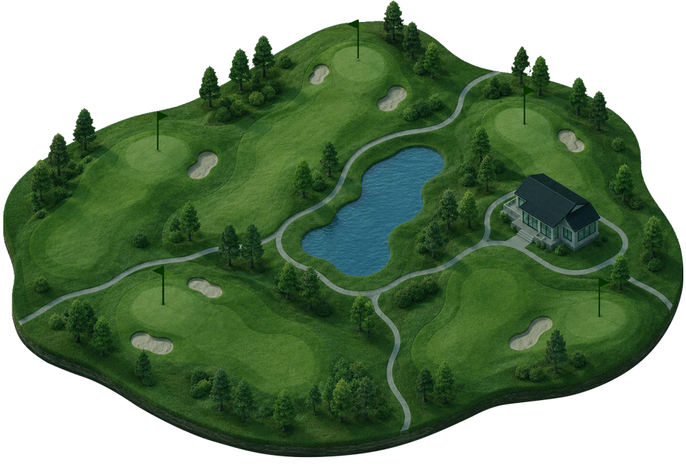 3D map of a golf course