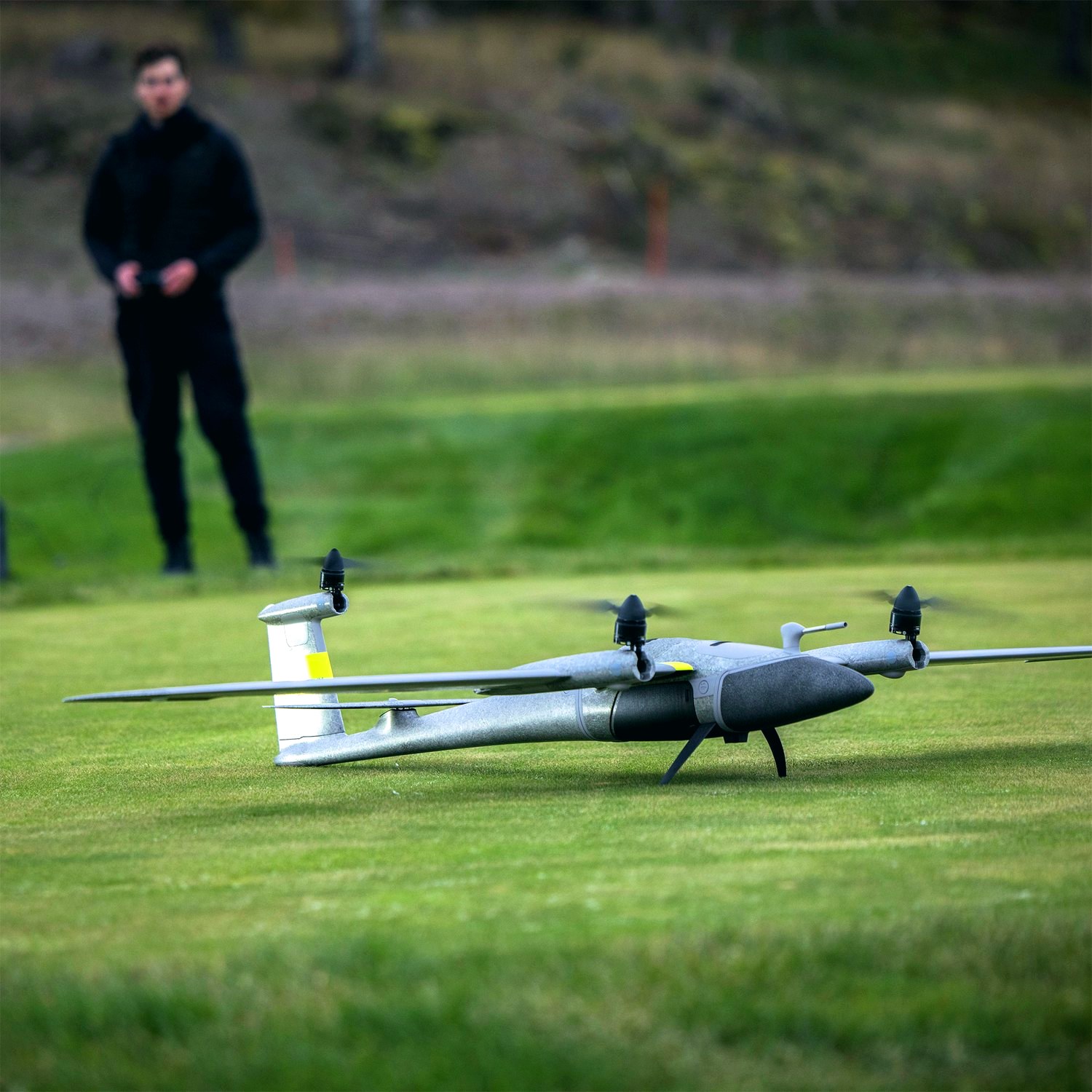 Golfkit pilot mapping a golf course with a survey drone